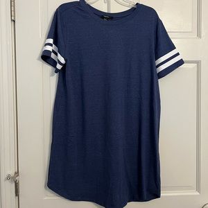 Forever 21 Varsity Sleeve Tee Shirt Dress